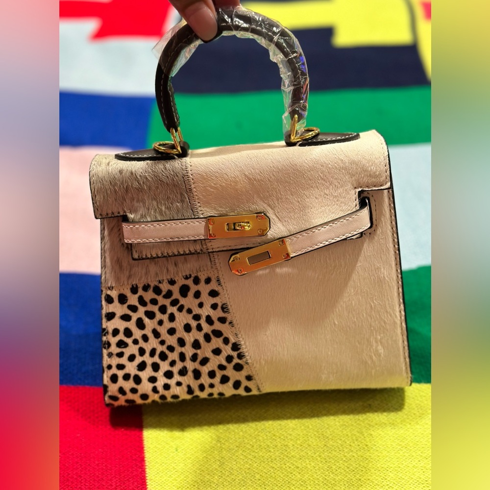 Unique Cowhide crossbody bag